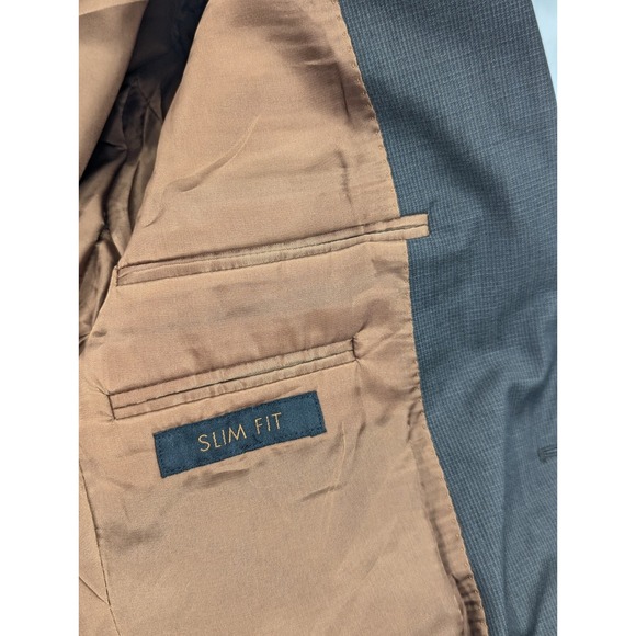 Jos. A. Bank Blazer Sport Coat Suit Jacket 100% Wool Slim Fit 39R 40" Chest EUC - Picture 7 of 14